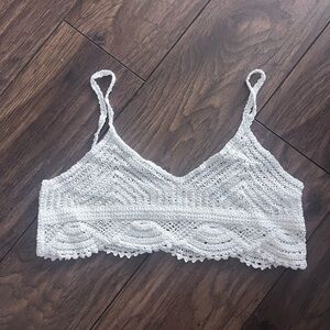 Forever 21 White Knitted Tank Top Coverup US size 6